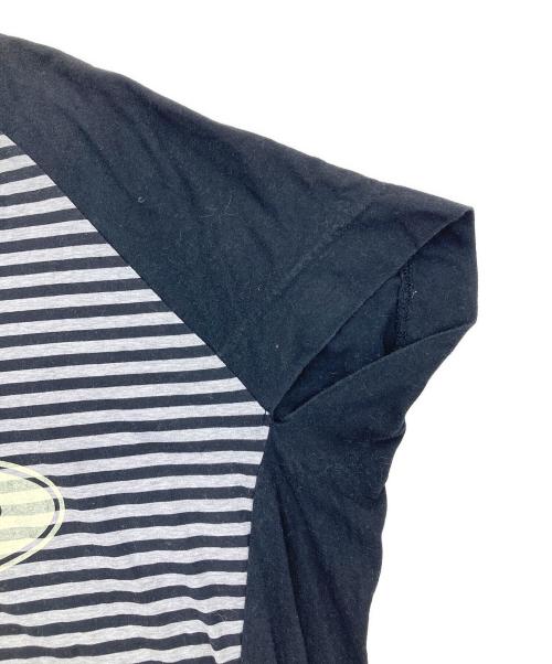 Vivienne Westwood RED LABEL（ヴィヴィアンウエストウッドレッドレーベル）Vivienne Westwood RED LABEL (ヴィヴィアンウエストウッドレッドレーベル) オーブプリント変形ラグランカットソー ブラック サイズ:3の古着・服飾アイテム