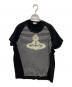 Vivienne Westwood RED LABEL（ヴィヴィアンウエストウッドレッドレーベル）の古着「オーブプリント変形ラグランカットソー」｜ブラック
