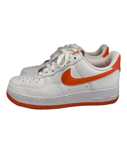 NIKE（ナイキ）NIKE (ナイキ) AIR FORCE 1 '07 ホワイト×オレンジ サイズ:24cmの古着・服飾アイテム