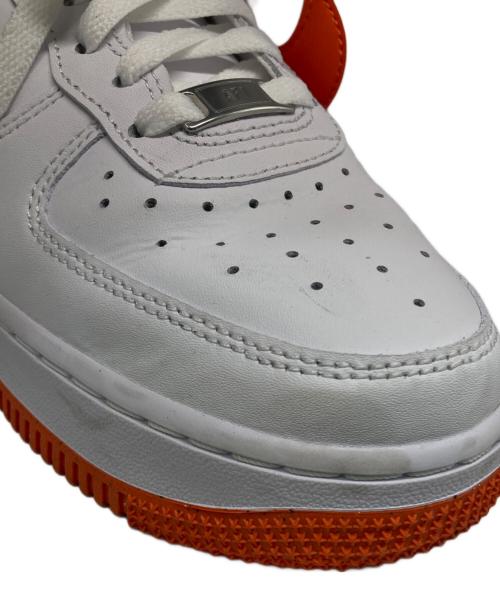 NIKE（ナイキ）NIKE (ナイキ) AIR FORCE 1 '07 ホワイト×オレンジ サイズ:24cmの古着・服飾アイテム