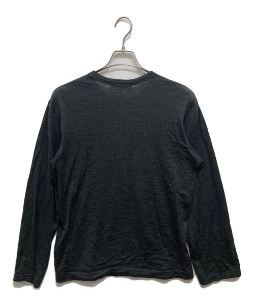 COMME des GARCONS SHIRT（コムデギャルソンシャツ）COMME des GARCONS SHIRT (コムデギャルソンシャツ) アートビーズ装飾カットソー グレー サイズ:Mの古着・服飾アイテム