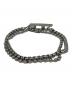 DIESEL (ディーゼル) 2連スチールブレスレット シルバー：4000円
