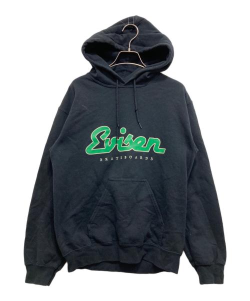 EVISEN（エビセン）EVISEN (エビセン) ロゴプリントパーカー ブラック サイズ:Sの古着・服飾アイテム