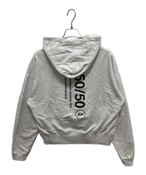 TIGHTBOOTH PRODUCTION（タイトブースプロダクション）TIGHTBOOTH PRODUCTION (タイトブースプロダクション) 50-50 HOODIE ホワイト サイズ:Sの古着・服飾アイテム