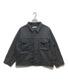 EVISEN（エビセン）の古着「DENIM JACKET/デニムジャケット」｜グレー