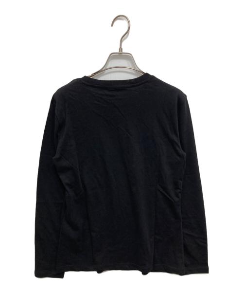 ARMANI EXCHANGE（アルマーニ エクスチェンジ）ARMANI EXCHANGE (アルマーニ エクスチェンジ) ロゴプリント長袖カットソー ブラック サイズ:Sの古着・服飾アイテム
