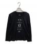 ARMANI EXCHANGE（アルマーニ エクスチェンジ）の古着「ロゴプリント長袖カットソー」｜ブラック