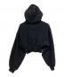 ALEXANDER WANG (アレキサンダー・ワン) クロップド丈 ジップアップ パーカー ブラック サイズ:XS：18000円