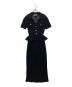 SELF PORTRAIT（セルフ ポートレイト）の古着「BLACK BOW CROCHET MIDI DRESS」｜ブラック