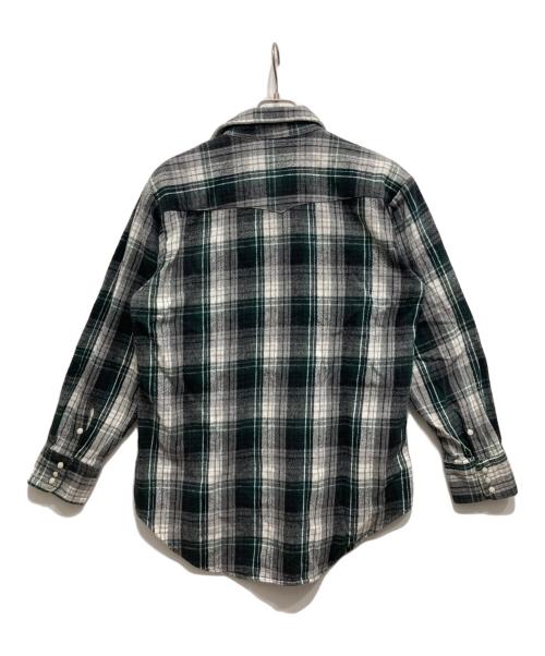 KEY（キー）KEY (キー) ウエスタンチェックネルシャツ ホワイト サイズ:Lの古着・服飾アイテム