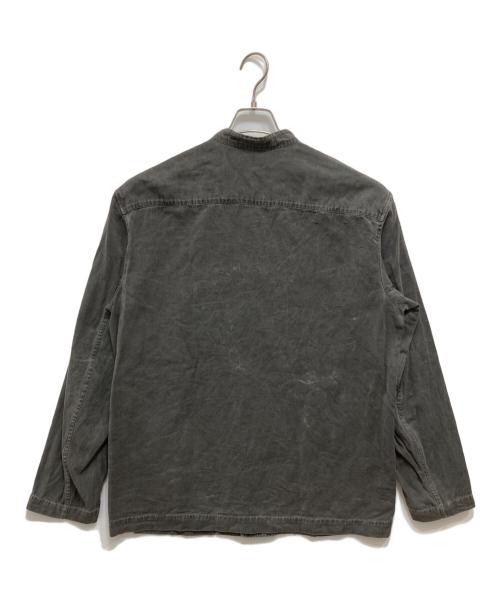 ISSEY MIYAKE MEN（イッセイミヤケメン）ISSEY MIYAKE MEN (イッセイミヤケメン) 00’sバンドカラーコットンワークジャケット/マオカラージャケット グレー サイズ:Lの古着・服飾アイテム
