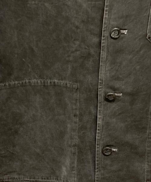 ISSEY MIYAKE MEN（イッセイミヤケメン）ISSEY MIYAKE MEN (イッセイミヤケメン) 00’sバンドカラーコットンワークジャケット/マオカラージャケット グレー サイズ:Lの古着・服飾アイテム