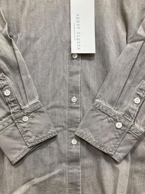 upper hights（アッパーハイツ）upper hights (アッパーハイツ) THE ELINE GREGE/デニムシャツ グレー サイズ:1 未使用品の古着・服飾アイテム