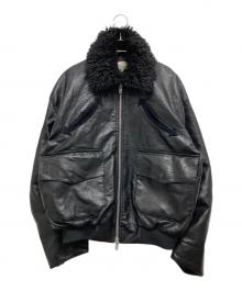Ballsy.Brothers（ボールジーブラザーズ）の古着「Western faux leather work jacket」｜ブラック