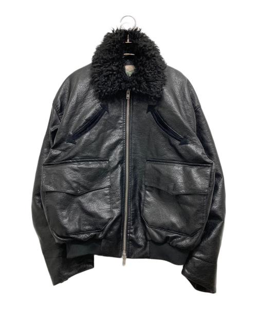 Ballsy.Brothers（ボールジーブラザーズ）BALLSY.BROTHERS (ボールジーブラザーズ) Western faux leather work jacket ブラック サイズ:Lの古着・服飾アイテム