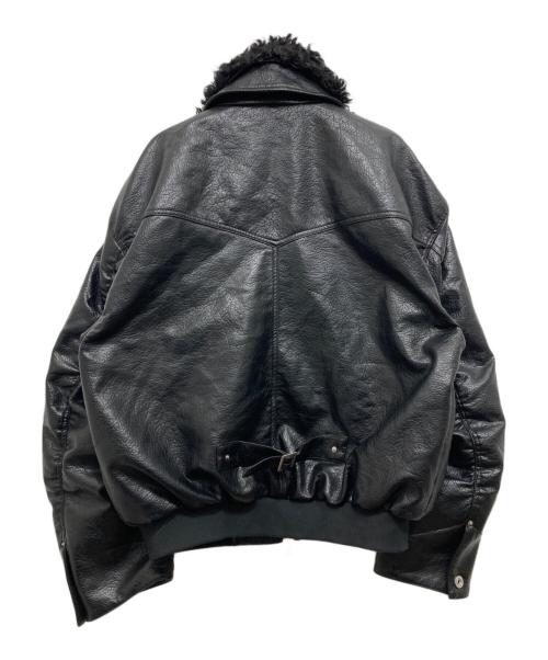 Ballsy.Brothers（ボールジーブラザーズ）BALLSY.BROTHERS (ボールジーブラザーズ) Western faux leather work jacket ブラック サイズ:Lの古着・服飾アイテム