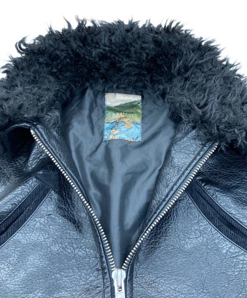 Ballsy.Brothers（ボールジーブラザーズ）BALLSY.BROTHERS (ボールジーブラザーズ) Western faux leather work jacket ブラック サイズ:Lの古着・服飾アイテム