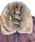 中古・古着 BALLSY.BROTHERS (ボールジーブラザーズ) REVERSIBLE FUR FLIGHT JACKET レッド×ブラウン サイズ:L：24000円