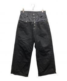 Ballsy.Brothers×BADWAY（ボールジーブラザーズ×バッドウェイ）の古着「2up wide denim pants」｜インディゴ