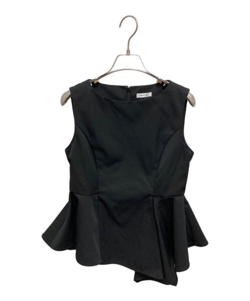 FRAY ID（フレイ アイディー）FRAY ID (フレイ アイディー) アシメペプラムチュニック ブラックの古着・服飾アイテム
