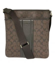 COACH（コーチ）の古着「シグネチャーショルダーバッグ」｜ブラウン