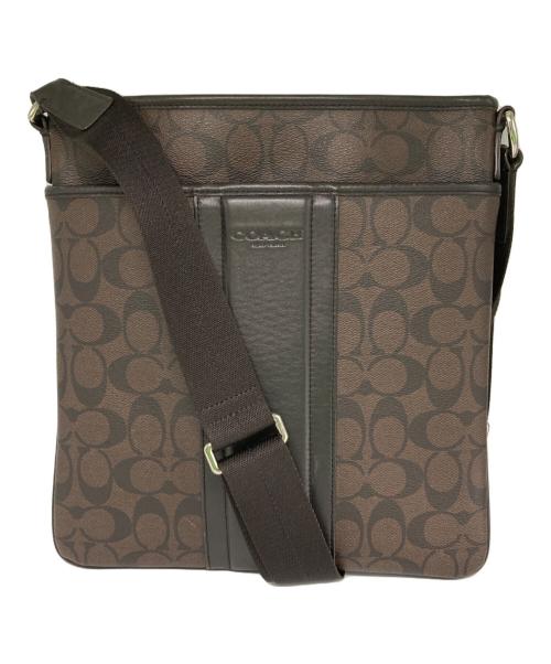 COACH（コーチ）COACH (コーチ) シグネチャーショルダーバッグ ブラウンの古着・服飾アイテム