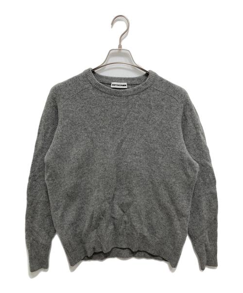 SOFTHYPHEN（ソフトハイフン）SOFTHYPHEN (ソフトハイフン) RWS BASIC CREW NECK KNIT グレー サイズ:3の古着・服飾アイテム