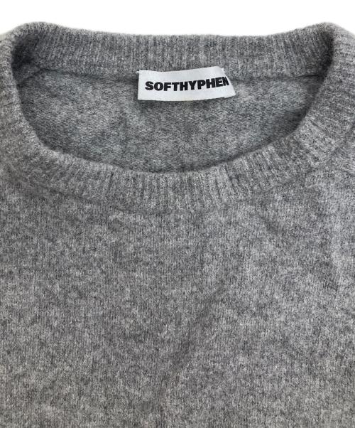 SOFTHYPHEN（ソフトハイフン）SOFTHYPHEN (ソフトハイフン) RWS BASIC CREW NECK KNIT グレー サイズ:3の古着・服飾アイテム