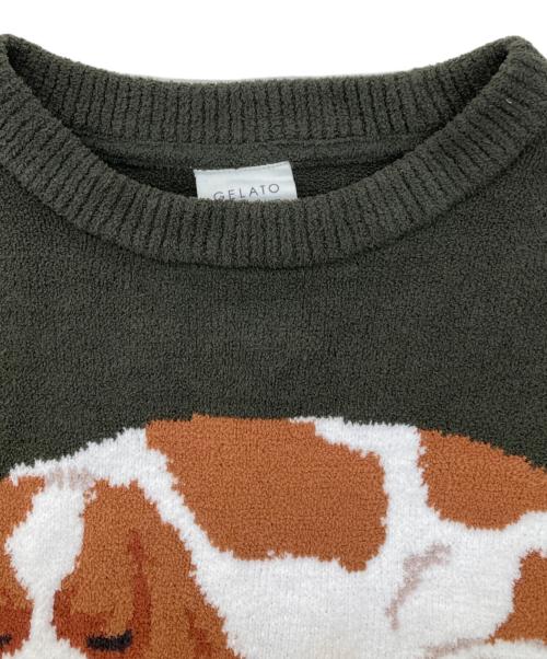 gelato pique（ジェラートピケ）gelato pique (ジェラートピケ) SLEEPING DOG オリーブ サイズ:freeの古着・服飾アイテム