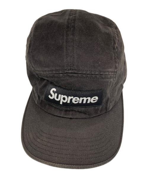 SUPREME（シュプリーム）Supreme (シュプリーム) Washed Chino Twill Camp Cap ブラックの古着・服飾アイテム