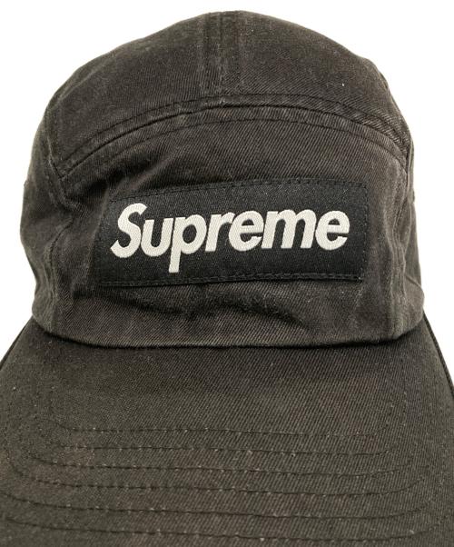 SUPREME（シュプリーム）Supreme (シュプリーム) Washed Chino Twill Camp Cap ブラックの古着・服飾アイテム