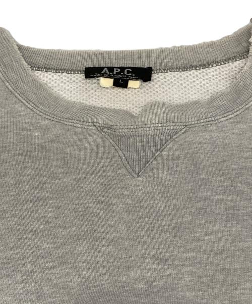 A.P.C.（アーペーセー）A.P.C. (アーペーセー) 90’sクルーネックスウェット グレー サイズ:Lの古着・服飾アイテム