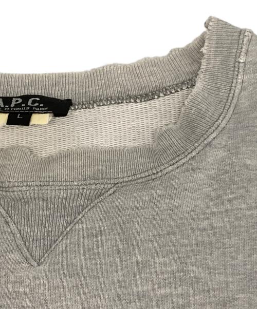 A.P.C.（アーペーセー）A.P.C. (アーペーセー) 90’sクルーネックスウェット グレー サイズ:Lの古着・服飾アイテム