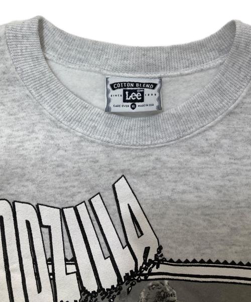 LEE（リー）LEE (リー) GODZILLA/90’Sゴジラプリントスウェット グレー サイズ:XLの古着・服飾アイテム