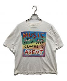 your head goes  here（ユア・ヘッド・ゴーズ・ヒア）の古着「90’SアートプリントTシャツ」｜ホワイト