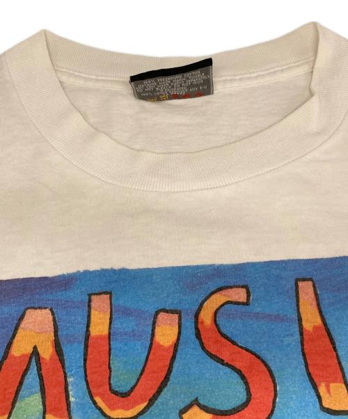 your head goes  here（ユア・ヘッド・ゴーズ・ヒア）your head goes  here (ユア・ヘッド・ゴーズ・ヒア) 90’SアートプリントTシャツ ホワイト サイズ:XLの古着・服飾アイテム