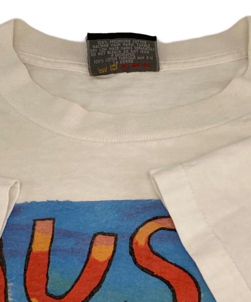 your head goes  here（ユア・ヘッド・ゴーズ・ヒア）your head goes  here (ユア・ヘッド・ゴーズ・ヒア) 90’SアートプリントTシャツ ホワイト サイズ:XLの古着・服飾アイテム