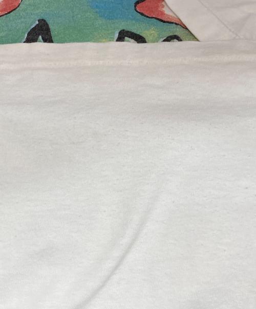 your head goes  here（ユア・ヘッド・ゴーズ・ヒア）your head goes  here (ユア・ヘッド・ゴーズ・ヒア) 90’SアートプリントTシャツ ホワイト サイズ:XLの古着・服飾アイテム