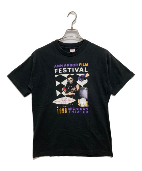 FRUIT OF THE LOOM（フルーツオブザルーム）FRUIT OF THE LOOM (フルーツオブザルーム) 90’SプリントTシャツ ブラック サイズ:Lの古着・服飾アイテム