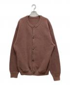 clepsuculeクレプスキュール）の古着「Moss Stitch Crew Cardigan」｜ブラウン