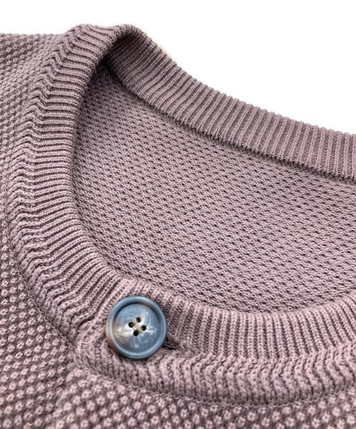 clepsucule（クレプスキュール）clepsucule (クレプスキュール) Moss Stitch Crew Cardigan ブラウン サイズ:SZIE1の古着・服飾アイテム