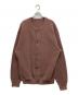 clepsucule（クレプスキュール）の古着「Moss Stitch Crew Cardigan」｜ブラウン