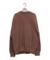 clepsucule (クレプスキュール) Moss Stitch Crew Cardigan ブラウン サイズ:SZIE1：6000円