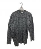 Vivienne Westwood manヴィヴィアン ウェストウッド マン）の古着「変形ジャガード長袖カットソー」｜グレー