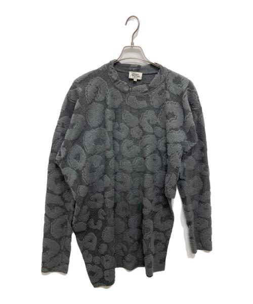 Vivienne Westwood man（ヴィヴィアン ウェストウッド マン）Vivienne Westwood man (ヴィヴィアン ウェストウッド マン) 変形ジャガード長袖カットソー グレー サイズ:SIZE 46の古着・服飾アイテム