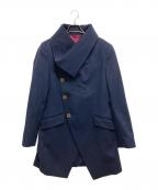 Vivienne Westwood manヴィヴィアン ウェストウッド マン）の古着「MINT COLLAR WOOL COAT/ミントカラーウールコート」｜ネイビー