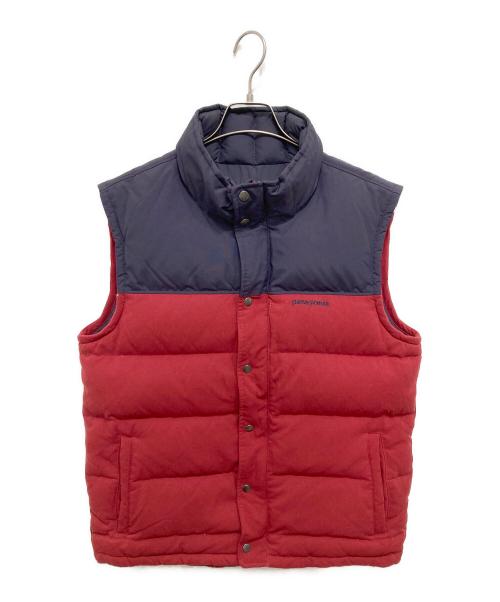 Patagonia（パタゴニア）Patagonia (パタゴニア) BIVY DOWN VEST/バイカラーダウンベスト ネイビー×レッド サイズ:Mの古着・服飾アイテム