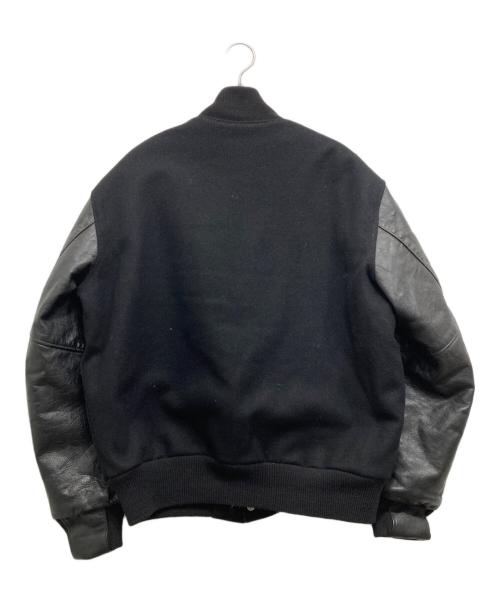 Golden Bear（ゴールデンベア）Golden Bear (ゴールデンベア) 90’s袖レザー切替スタジャン ブラック サイズ:Lの古着・服飾アイテム