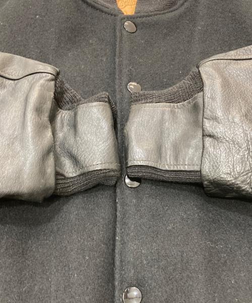 Golden Bear（ゴールデンベア）Golden Bear (ゴールデンベア) 90’s袖レザー切替スタジャン ブラック サイズ:Lの古着・服飾アイテム