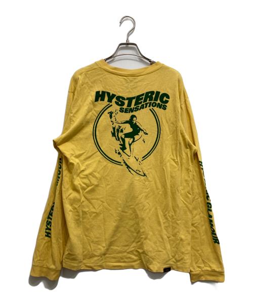 Hysteric Glamour（ヒステリックグラマー）Hysteric Glamour (ヒステリックグラマー) 袖プリポケット長袖カットソー イエロー サイズ:freeの古着・服飾アイテム